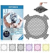 INVIHUG, 25 Pack Disposable Drain Hair Catcher, Shower Drain Hair Catcher Stickers for Shower and...