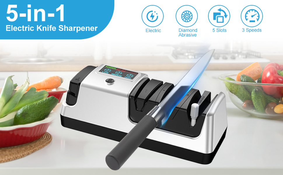 5 in 1 Electric Knife Sharpener