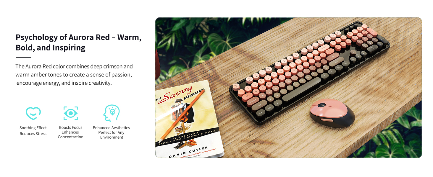 stylish wireless keyboard and mouse