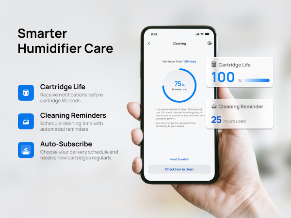 Humidifier Scale-Inhibitor Cartridge