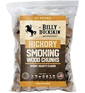 4 Lb. Bag Hickory Wood Chunks, Wood Chunks for Smokers, Alternative for Charcoal Briquettes Can b...