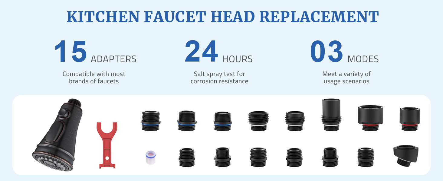Pull Down Kitchen Faucet Head Replacement