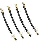 Z-oneMart 4PCS Valve Stem Extension, 8.25 Inch Flexible Schrader Valve Stem Extenders Tire Valve ...