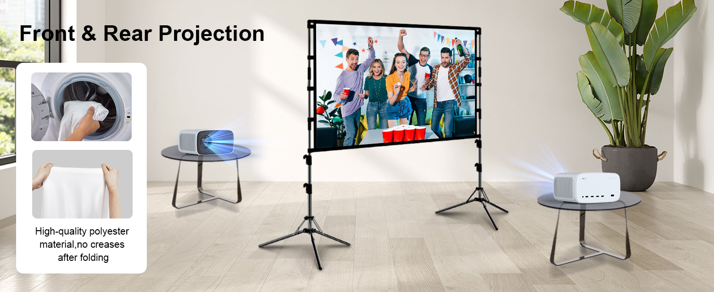 projector screen and stand