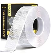 PACKKA 1.18IN*9.85 FT Nano Grip Tape Double Sided Tape Heavy Duty, Clear Mounting Tape Picture Ha...