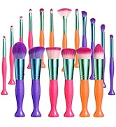 JPNK Makeup Brushes Stand Up Synthetic Foundation Powder Concealers Eye shadows Blush Makeup Brus...