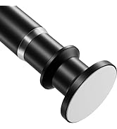 XIQIYY Small Shower Curtain Rod 18-32 In Black Short Shower Rod Non-Slip Adjustable Spring Tensio...