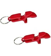 2Pcs Red Can Opener,Portable Beer Bottle Opener Keychain Shotgun Tool,Pocket Aluminum Beer Bar To...