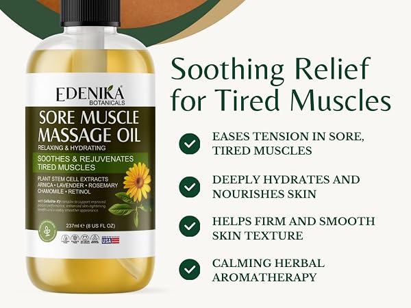 Sore Muscle Massage Oil