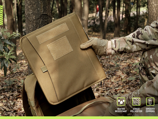 LIVANS Tactical Notebook portfolio Padfolio Ring Binders