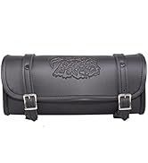 GARGOYLE BELLS Motorcycle Tool Bag Leather Motorcycle Handlebar Bag Universal Motorcycle Fork Bag...