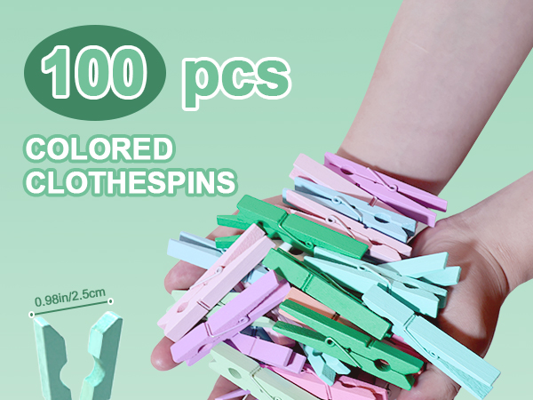 colored clothespins