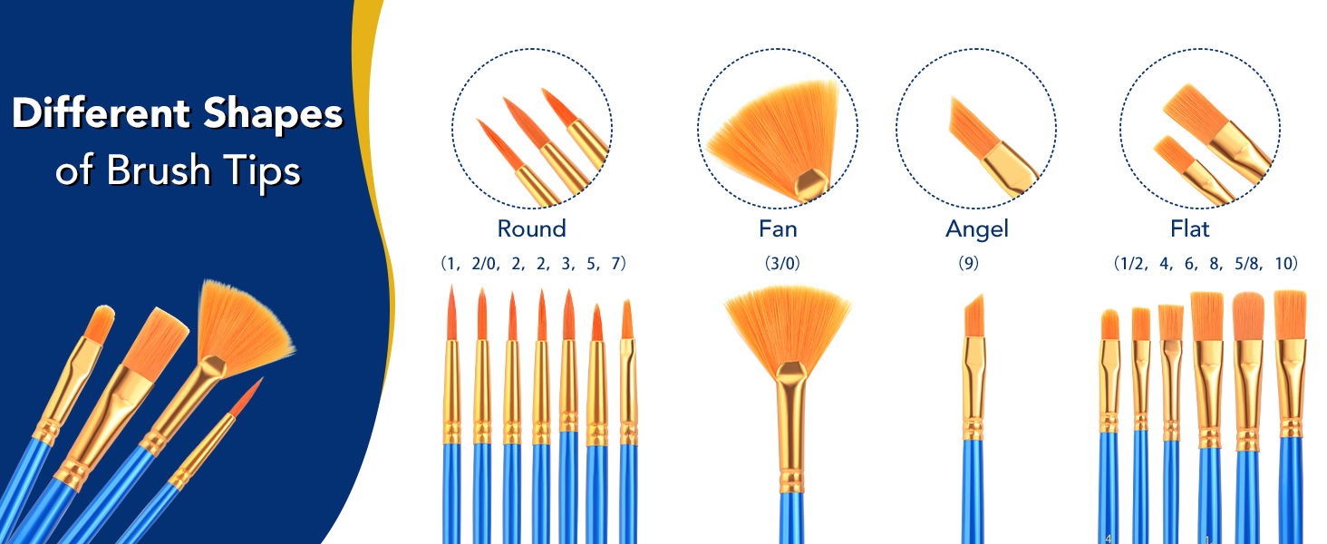 Acrylic Paint Brush Set 2
