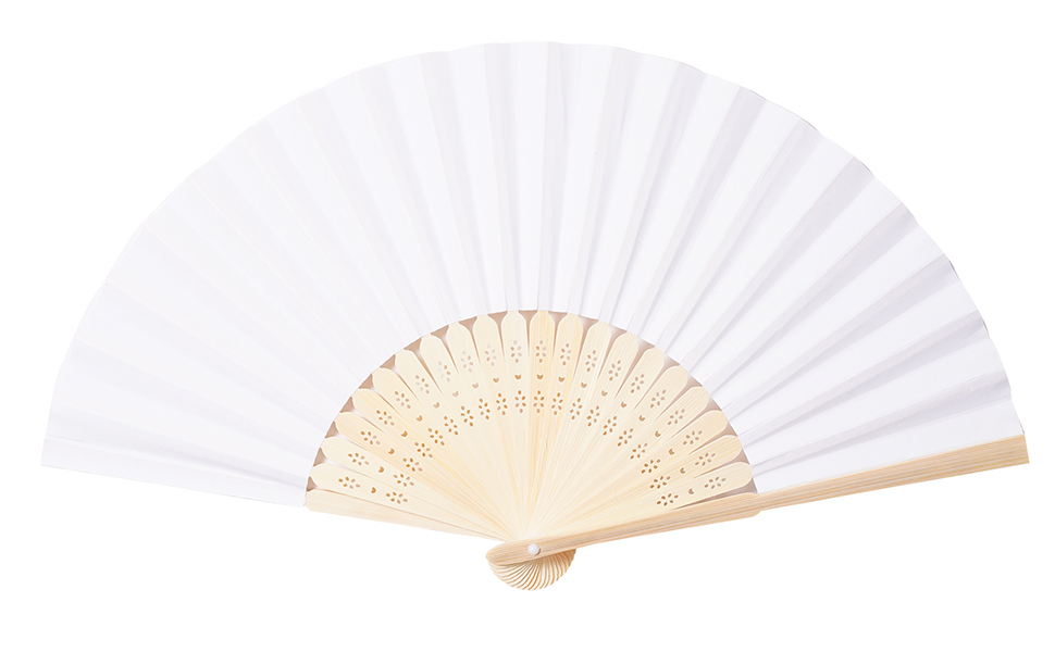 white paper fan