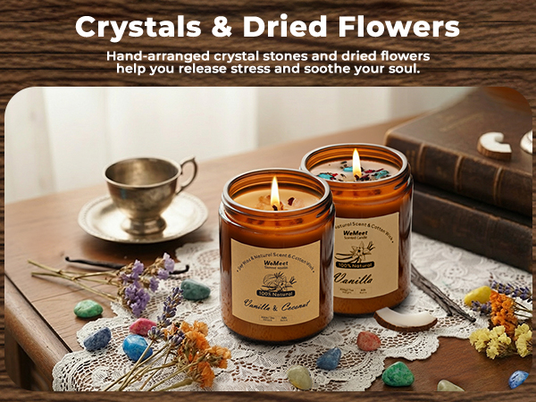 Aromatherapy Candle with Crystals