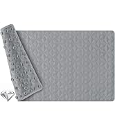 WRISIN Non Slip Bathtub Mat for Bath Tub Shower - Natural Rubber Mat with 241 Suction Cups - Soft...