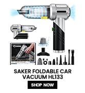 Saker Foldable Vacuum Cleaner Portable Cordless17000PA-Vacuum Cleaner and Dust Blower 3 in 1 Mini...