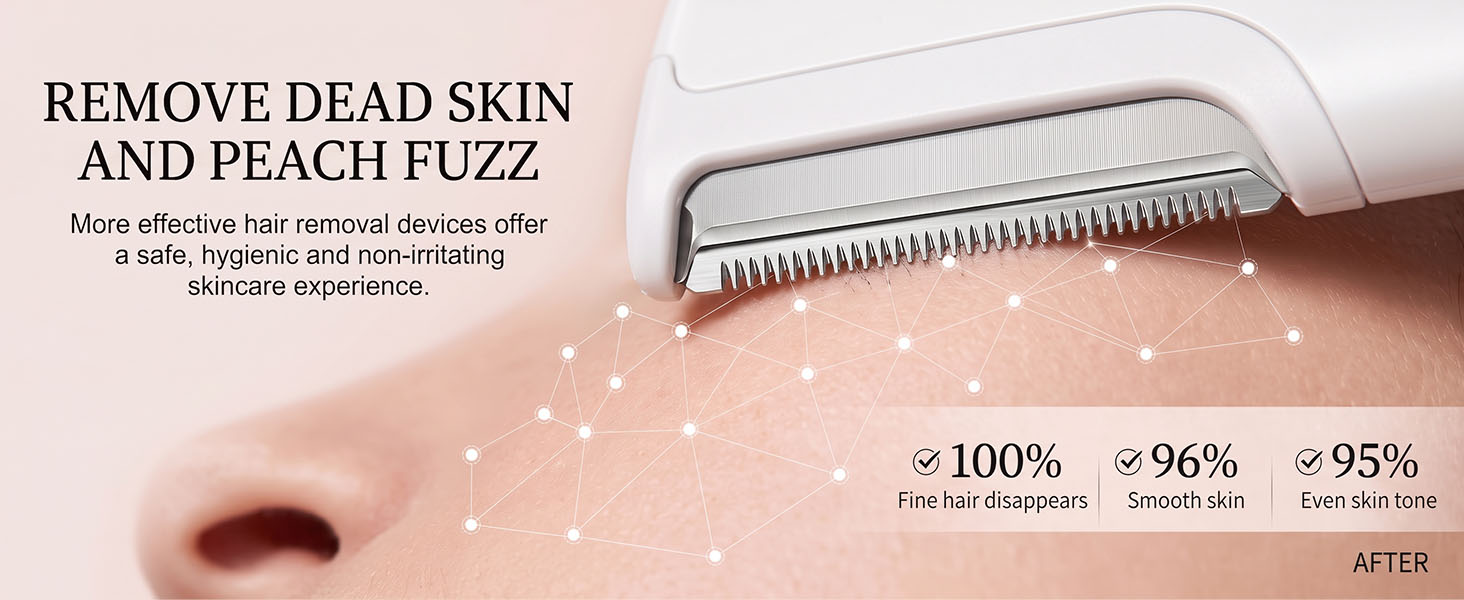 Remove dead ski and peach fuzz