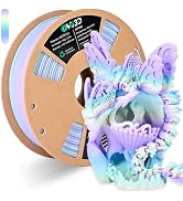 OVV3D Rainbow PLA Filament 1.75mm, PLA 3D Printer Filament Multicolor Color Changing Rainbow PLA ...