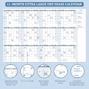 dry erase calendar