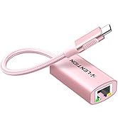 LENTION USB C to Ethernet Adapter, RJ45 to Type C Gigabit Network 1000M Wired LAN Converter Compa...