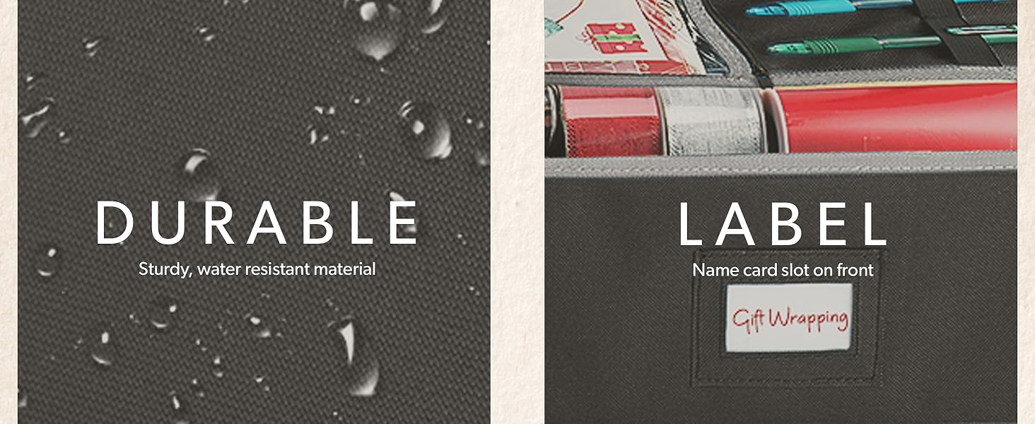 Durable material and label slots