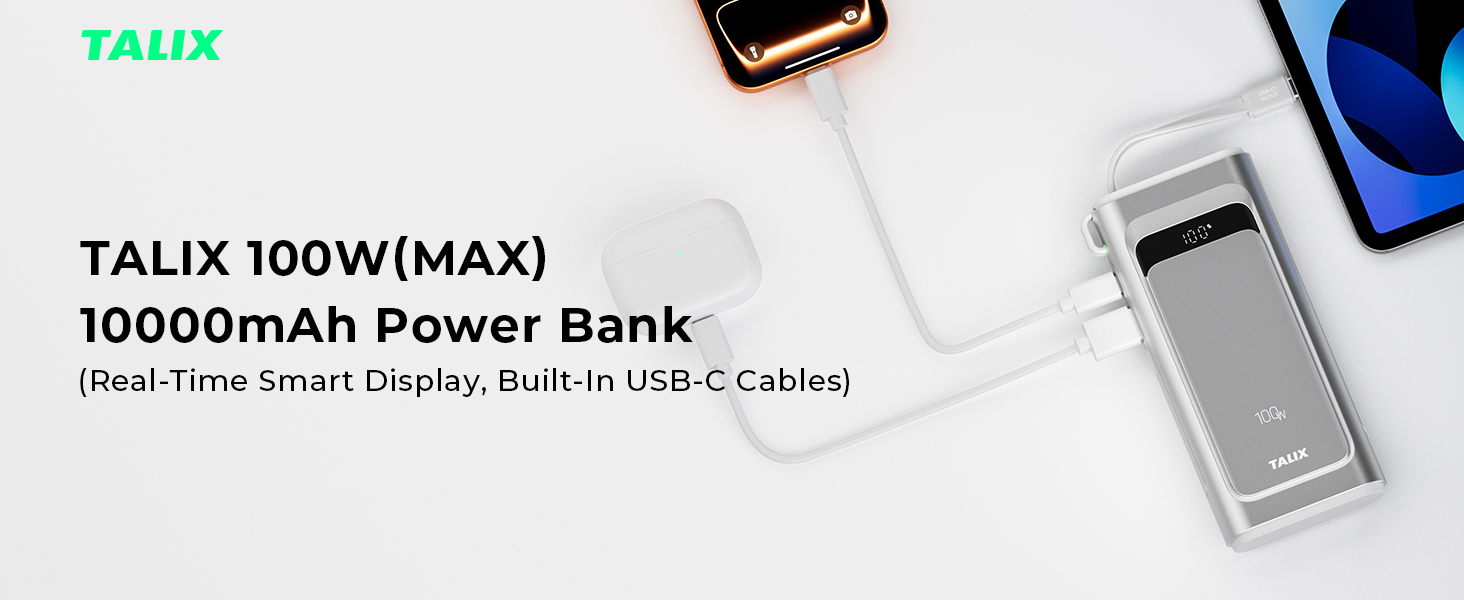 TALIX 100W 10000mAh power bank