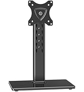 ErgoFocus Single Monitor Stand Fits Max 32 inch Computer Screen, Free-Standing Desk Stand Hold up...