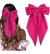 STGDAK Hair Bows Big Bow Clips Satin Hair Ribbon Bows Rose Red Bowknot Barrettes Coquette Bowknot...