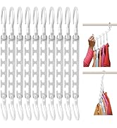 Wonder Hanger Max 10-Pack Space Saving Hangers, Reinforced Hooks Swivels 360°, Cascading Hanger, ...