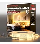 Shine Decor LED Strip Light Super Bright 8000LM, Plug&Play 120V Driverless Easy Wiring, Flicker F...