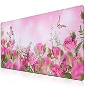 Samgula Computer Desk Mat Pink, Large Gaming Mouse Pads Desk Pad for Women Big Mouse Pad, Chic Of...