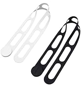 Silicone Ties 2 Pack - 21.65" Reusable Cable Management Straps for Kitchen Organization Curtain Ties