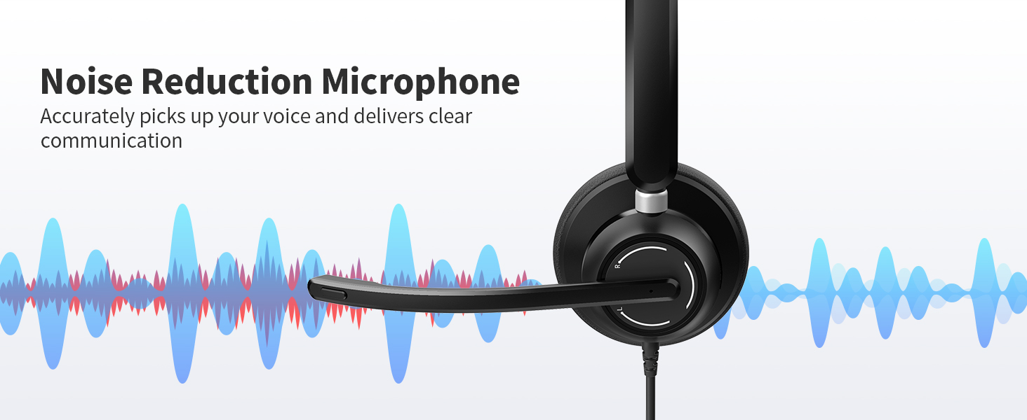 usb headset with microphone for pc laptop 3.5mm wired computer headset headphone with microphone