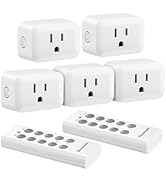 DEWENWILS Wireless Control Outlet, Programmable and Expandable Electrical Switch, 100FT Range, 12...