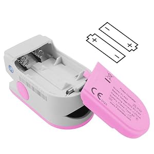 Facelake 400 Pulse Oximeter Blood Oxygen SPO2 Monitor Screen Display Adults Kids Case Batteries
