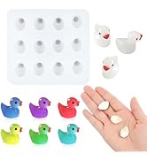 Mini Cute Ducks Resin Silicone Molds Micro Dollhouse Animals Epoxy Casting Molds for DIY Resin Fa...