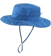 Connectyle Kids Foldable Wide Brim Sun Hat UPF 50+ Sun Protection Bucket Hats Breathable Summer B...