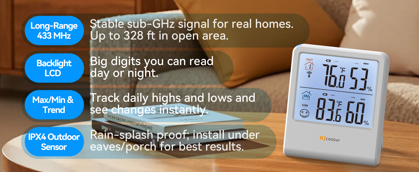 Indoor Outdoor Thermometer