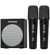 Portable Microphone & Bluetooth Microphone System with Speaker, WinBridge S90 30W Voice Amplifier...