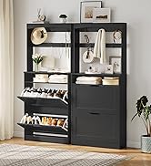 black shoe cabinet
