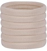 60 Pcs 2 Inch Blonde No Damage Hair Ties for Women Thick Hair, Large Soft Seamless Nylon Fabric E...