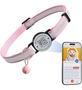 Breakaway Cat Collar QR, Reflective Bell, Adjustable Kitten Pink | Breakaway Safety Buckle, ...
