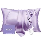 WLOSJ 100% Silk Pillow Cases Queen Size Mulberry Silk Pillowcase for Hair and Skin 22 Momme Highe...