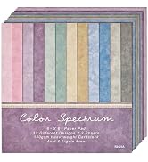 Diuhofart 6x6 Scrapbook Paper Pad – 24 Sheets Soft Pastel Watercolor Paper for Junk Journal & Car...