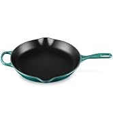 Le Creuset Enameled Cast Iron Signature Round Skillet, 11.75", Riviera