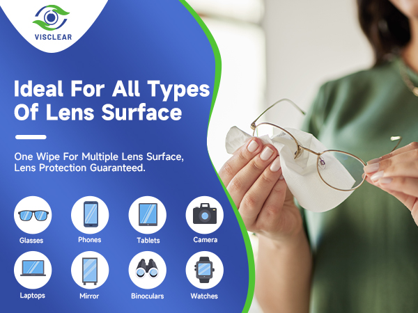 Lens Wipes; eyeglass cleaning wipes; eye glasses cleaner wipes; glasses cleaner wipes