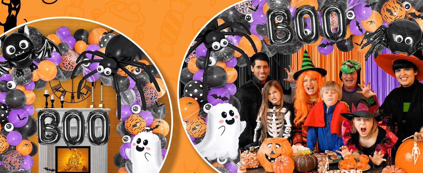 halloween balloon arch