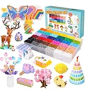 Meland Fuse Beads Kit - 11,000 pcs 36 Color Beads for Craft for Girls Age 5-12 Year Old,5MM Melty...