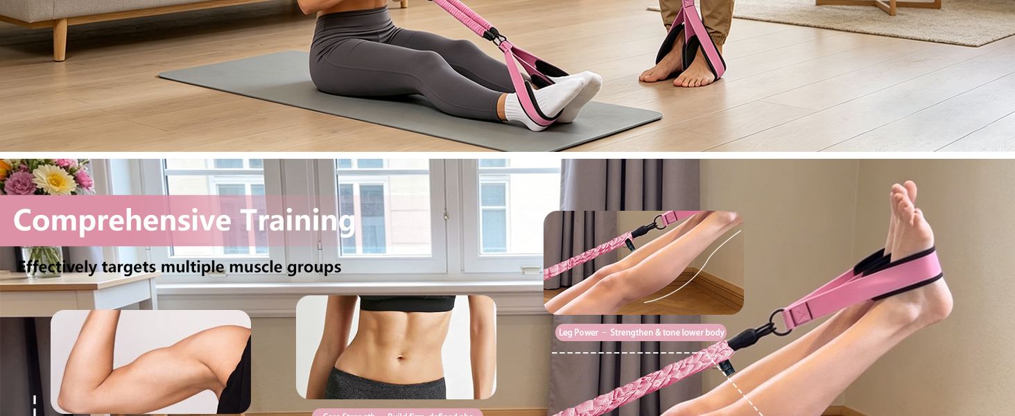 Adjustable Pedal Resistance Band for Full-Body Workout